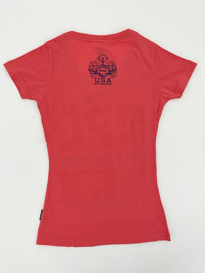 Women's Combed Cotton V-Neck Top